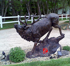 bronze elk sculpture outdoor decor DZ-Elk